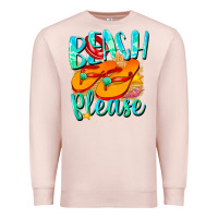 Pale Pink Beach please Premium Sweatshirt - NancyCooperArtShop