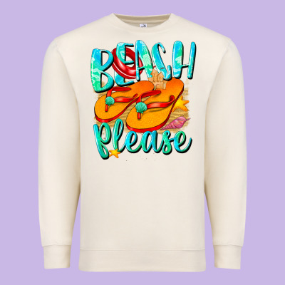 Beach Please Premium Sweatshirt Designed By Nancycooperartshop