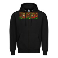 Black oh holy night Zipper Hoodie - BundleAndBundleShop