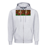 Heather Grey oh holy night Zipper Hoodie - BundleAndBundleShop