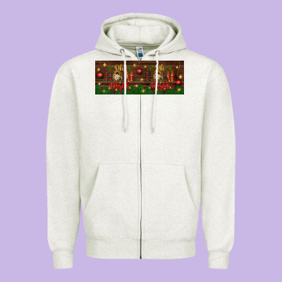 Oh Holy Night Zipper Hoodie Designed By Bundleandbundleshop