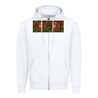 White oh holy night Zipper Hoodie - BundleAndBundleShop