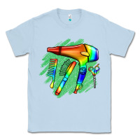 Dusty Blue Hairdresser Classic Tee - Jasminsmagicworld