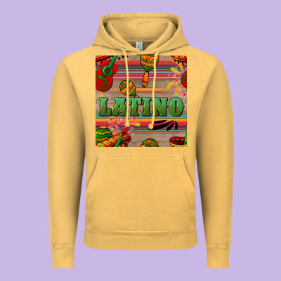 Latino Seamless Pattern Vintage Hoodie Designed By Bundleandbundleshop