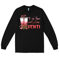 Black v is for valentine venti Long Sleeve Tee - MaliasSmallBusiness