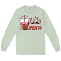 Matcha v is for valentine venti Long Sleeve Tee - MaliasSmallBusiness