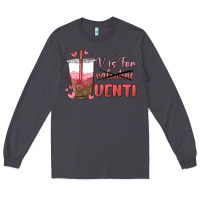 Smoke v is for valentine venti Long Sleeve Tee - MaliasSmallBusiness