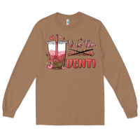 Toasted Coconut v is for valentine venti Long Sleeve Tee - MaliasSmallBusiness