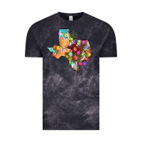 Cloud Black christmas texas map Vintage Tee - AdoDesignShop