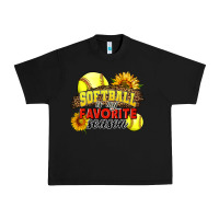 Black Softball Is My Favorite Season Urban Heavy Tee - LillyAllenDesigns