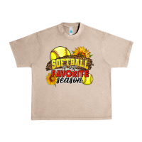 French Oak Softball Is My Favorite Season Urban Heavy Tee - LillyAllenDesigns