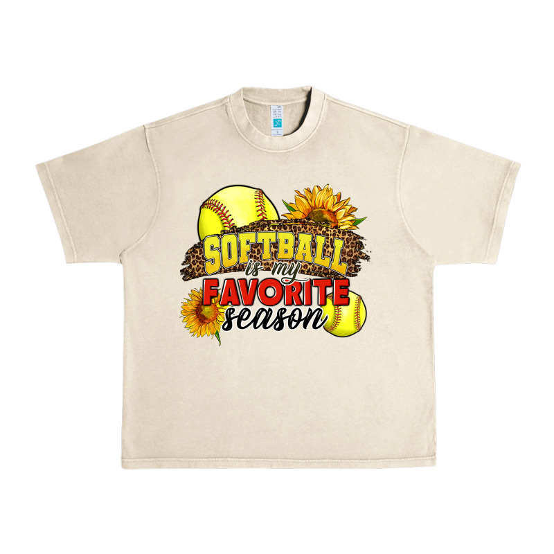 Softball Is My Favorite Season Urban Heavy Tee by LillyAllenDesigns | Teevron
