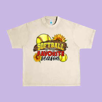 Softball Is My Favorite Season Urban Heavy Tee Designed By Lillyallendesigns