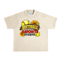 Sandshell Softball Is My Favorite Season Urban Heavy Tee - LillyAllenDesigns