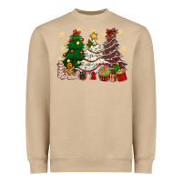 Mushroom Cake Christmas trees Heavyweight Sweatshirt - NancyCooperArtShop