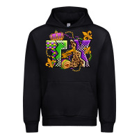 Black texas mardi gras olivia Urban Hoodie - OliviaCreatesArt