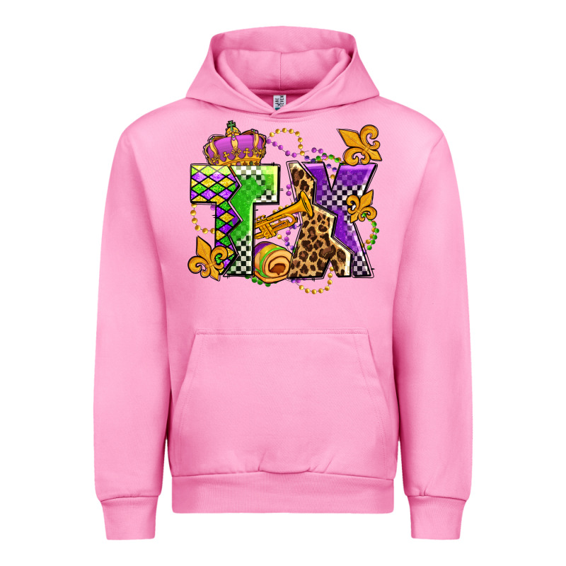Texas Mardi Gras Olivia Urban Hoodie by OliviaCreatesArt | Teevron