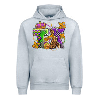 Heather Grey texas mardi gras olivia Urban Hoodie - OliviaCreatesArt