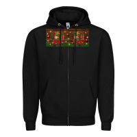 Black Oh Holy Night Zipper Hoodie - BundleAndBundleShop