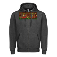 Charcoal Heather Oh Holy Night Zipper Hoodie - BundleAndBundleShop