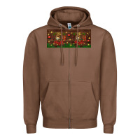 Chestnut Oh Holy Night Zipper Hoodie - BundleAndBundleShop