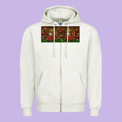 Oh Holy Night Zipper Hoodie Designed By Bundleandbundleshop