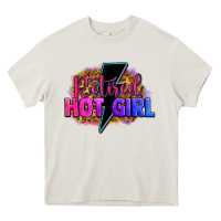 Cream retired hot girl Heavy Core Tee - Zillion Design Studio