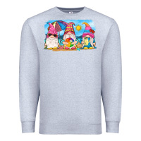 Heather Grey summer gnomes Premium Sweatshirt - NancyCooperArtShop