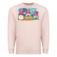 Pale Pink summer gnomes Premium Sweatshirt - NancyCooperArtShop