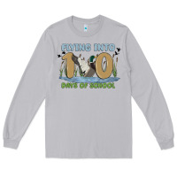 Moon Dust flying into 100 days of school Long Sleeve Tee - MaliasSmallBusiness