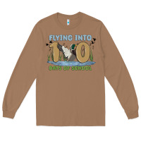 Toasted Coconut flying into 100 days of school Long Sleeve Tee - MaliasSmallBusiness
