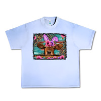 Grape Ice easter floral leopard cow Urban Heavy Tee - Jasminsmagicworld