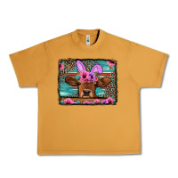 Peanut Butter easter floral leopard cow Urban Heavy Tee - Jasminsmagicworld