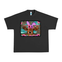 Pigment Black easter floral leopard cow Urban Heavy Tee - Jasminsmagicworld