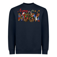 Navy Christmas Army Mom Heavyweight Sweatshirt - NancyCooperArtShop