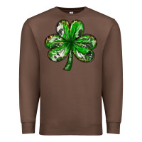 Chestnut shamrock with leopard and cowhide Premium Sweatshirt - NancyCooperArtShop