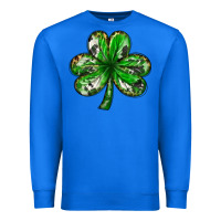 True Royal shamrock with leopard and cowhide Premium Sweatshirt - NancyCooperArtShop