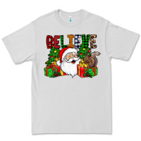 Dove Grey believe Premium Tee - CowhideDigitalArt