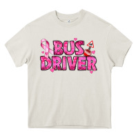 Cream breast cancer bus driver Heavy Core Tee - texasbilliewilder