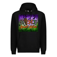 Black Home sweet home Premium Hoodie - NancyCooperArtShop