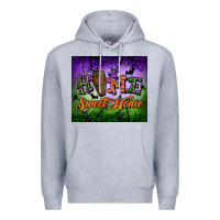 Heather Grey Home sweet home Premium Hoodie - NancyCooperArtShop
