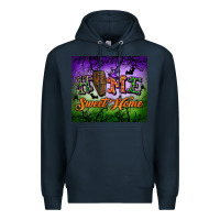Navy Home sweet home Premium Hoodie - NancyCooperArtShop