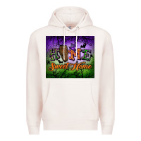 Pale Pink Home sweet home Premium Hoodie - NancyCooperArtShop