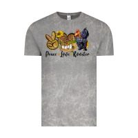 Cloud Rock peace love rooster Vintage Tee - LillyAllenDesigns