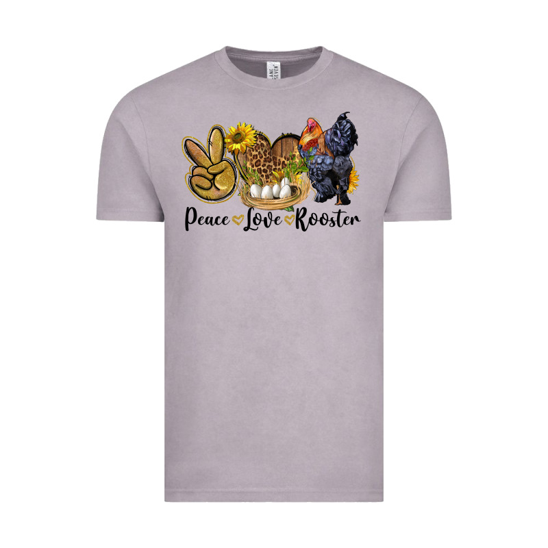 Peace Love Rooster Vintage Tee by LillyAllenDesigns | Teevron
