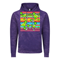 Cloud Purple margarita serape seamless pattern Vintage Hoodie - BundleAndBundleShop