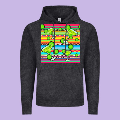 Margarita Serape Seamless Pattern Vintage Hoodie Designed By Bundleandbundleshop