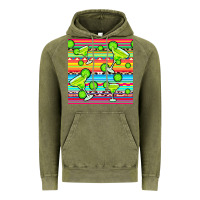 Vintage Olive margarita serape seamless pattern Vintage Hoodie - BundleAndBundleShop