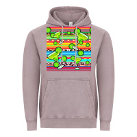 Vintage Zinc margarita serape seamless pattern Vintage Hoodie - BundleAndBundleShop