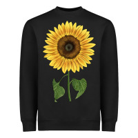 Black giganteus sunflower Heavyweight Sweatshirt - LillyAllenDesigns